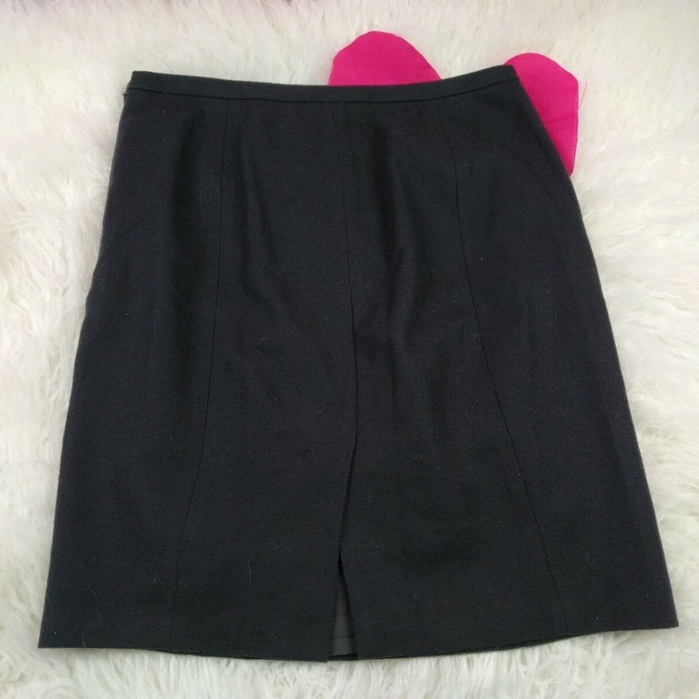 @ Ann Taylor sz 8 Pencil Skirt Honeycomb Black - Picture 4 of 5
